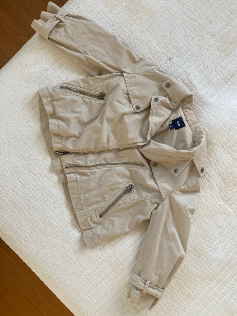 Spring Cropped Trench Coat - Picture 5 of 5